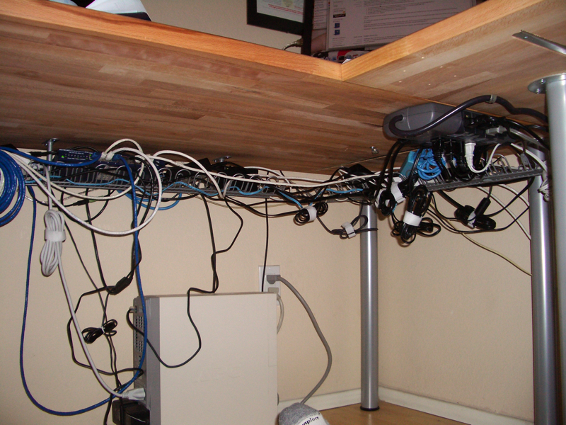 cover desk wires