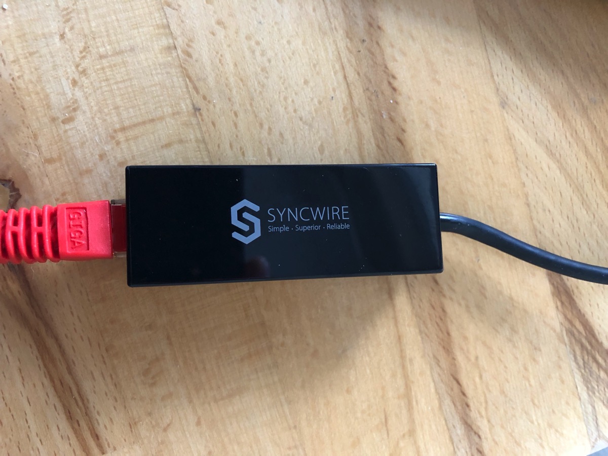 Review: SyncWire USB-C Ethernet Adapter – Scott Gruby's Blog